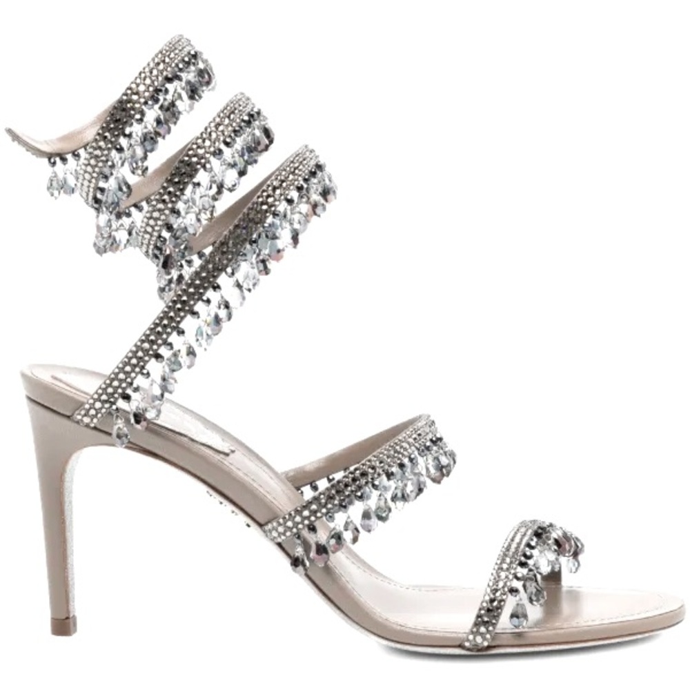 Rene Caovilla Cleo Chandelier Crystal Heels